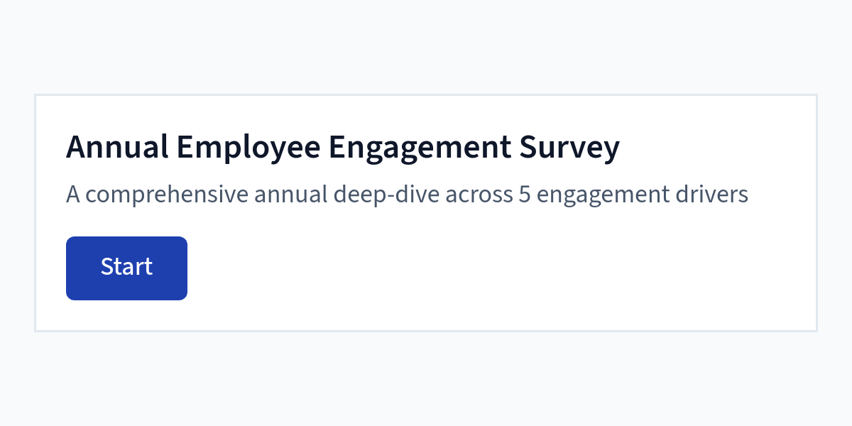 Cover of the Annual Employee Engagement Survey template